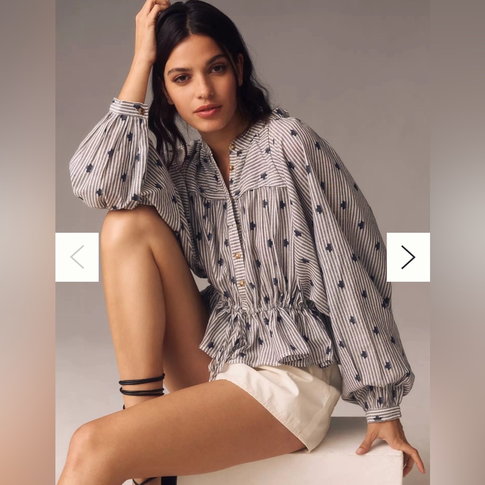 The Sidney Batwing Blouse by Pilcro from Anthropologie as seen on Shea McGee